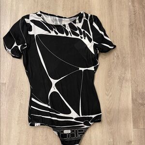 Emilio Pucci black and white top